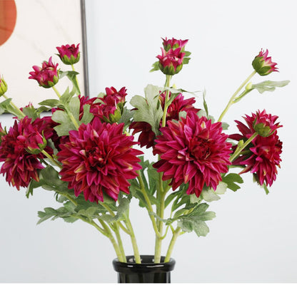 Dahlia, 3 heads, special texture, 55046
