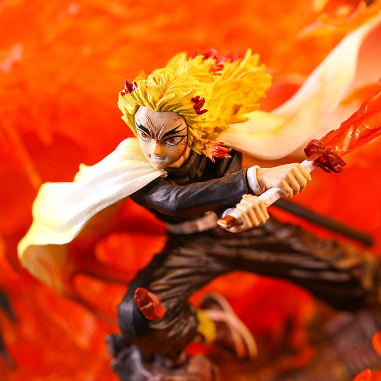Flame Hashira Rengoku Figure / Demon Slayer / 27cm LED Light-up Figure