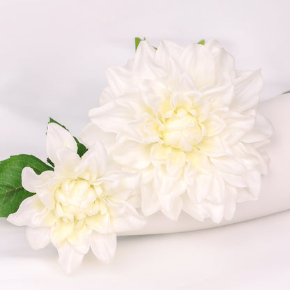 Dahlia pinnata, 2 heads, MQO 100 each color, real texture artificial flower, 502D