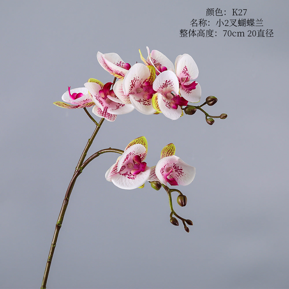 Phalaenopsis, 2 heads, real texture artificial flower, 22070402