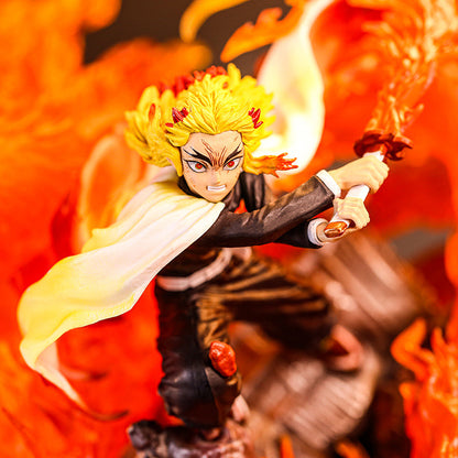 Flame Hashira Rengoku Figure / Demon Slayer / 27cm LED Light-up Figure