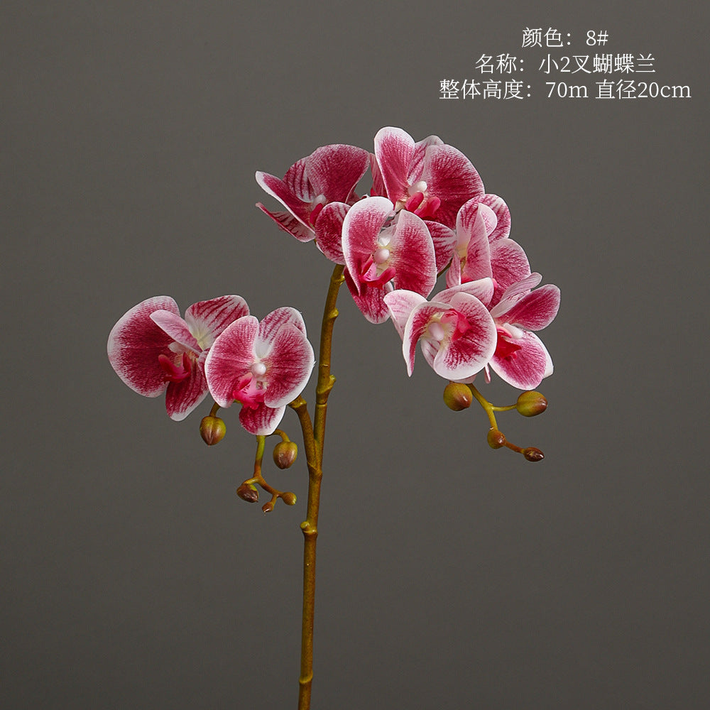 Phalaenopsis, 2 heads, real texture artificial flower, 22070402