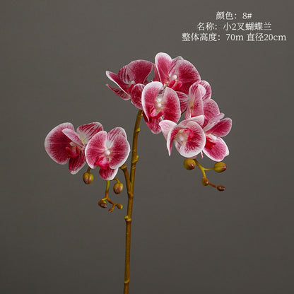 Phalaenopsis, 2 heads, real texture artificial flower, 22070402