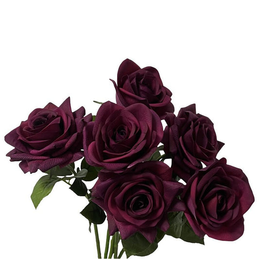 Rose, dark colors rose, deep color rose, real texture artificial flower, 519784
