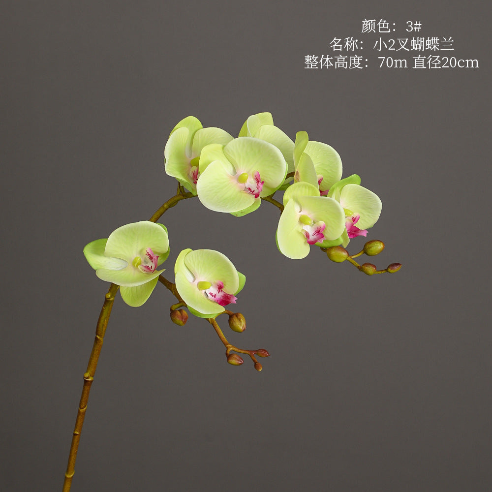 Phalaenopsis, 2 heads, real texture artificial flower, 22070402