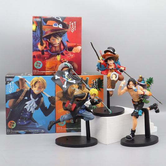 One Piece Figures / Running Brothers: Luffy, Sabo, and Ace 20cm Figure Set