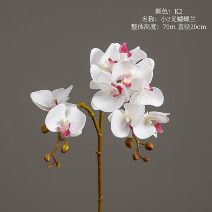 Phalaenopsis, 2 heads, real texture artificial flower, 22070402
