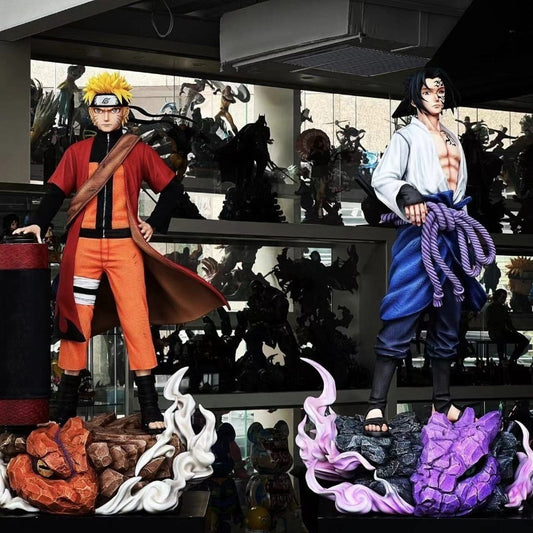 Sennin Naruto & Cursed Seal Sasuke / Naruto / 42cm Figure