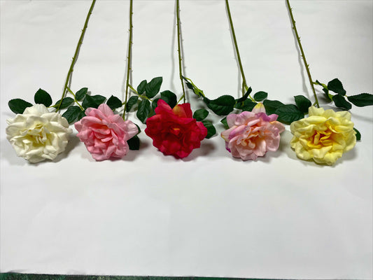 Rose, Jasmine Rose, 1 head, MOQ 1000 each color, real texture artificial flower, 3030R